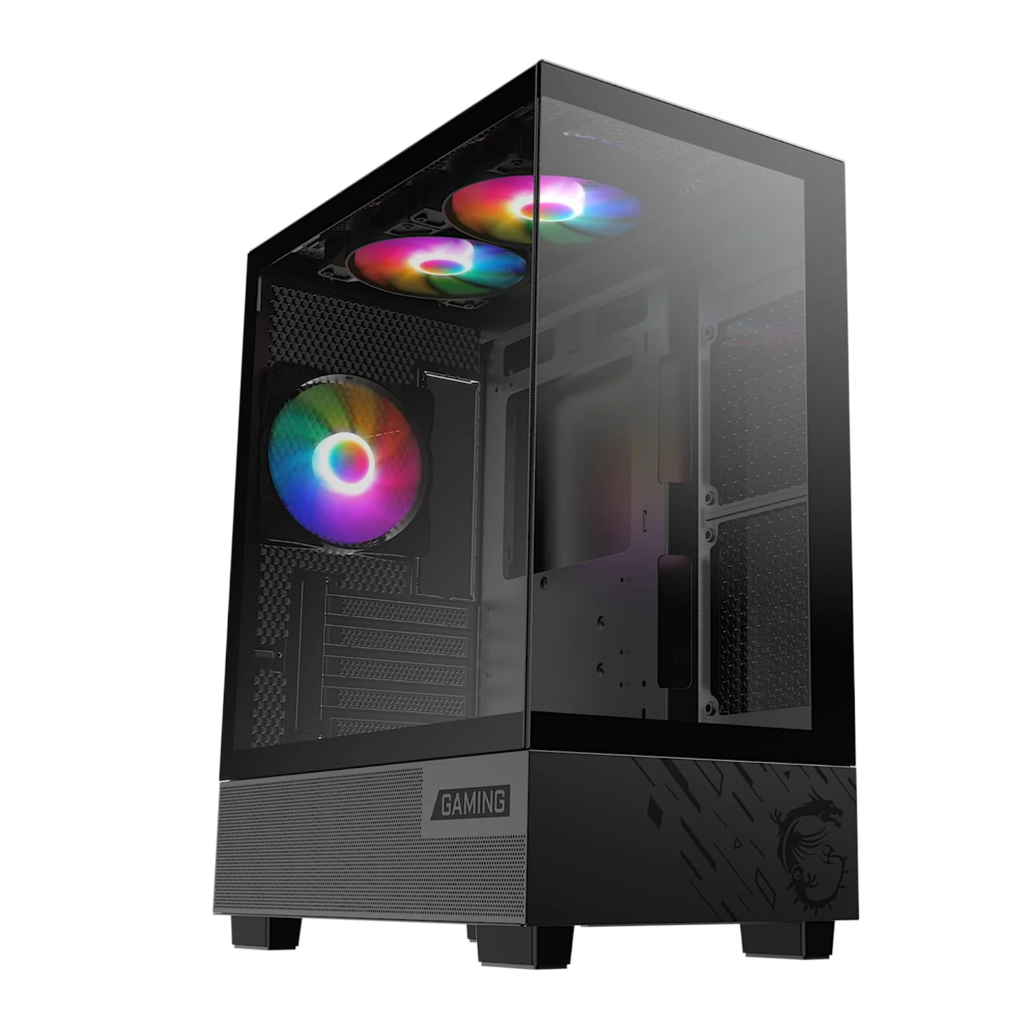 MSI MAG PANO M110A Micro-ATX Gaming Chassis – Black (PAG PANO M110A) - Image 5