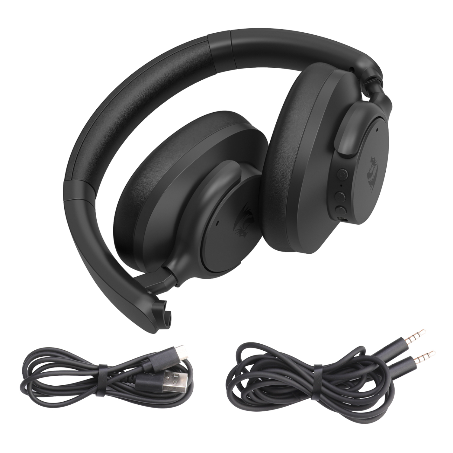 Redragon H610 VIBECORE ANC Bluetooth Wireless Over-ear Headphones - Black - Image 7