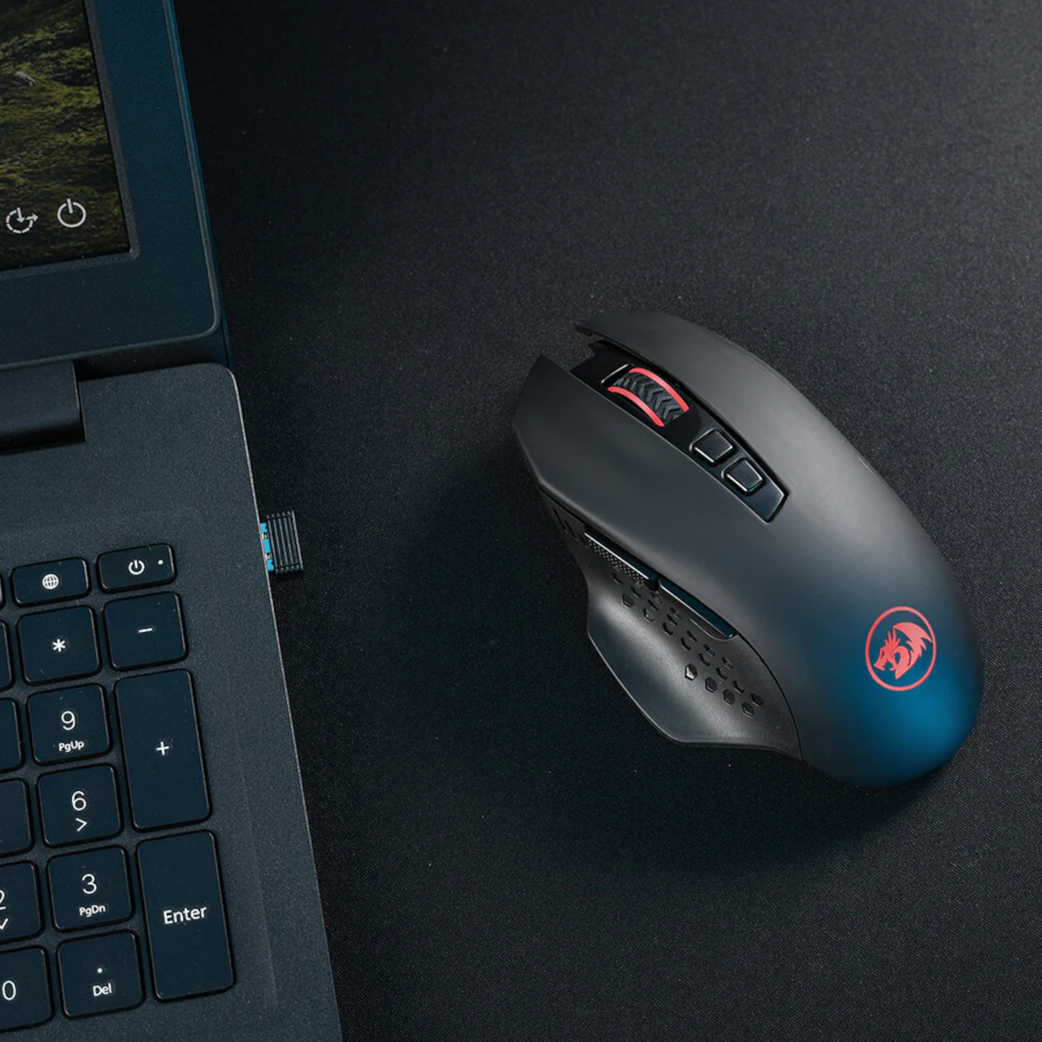 Redragon GAINER M656 Wireless Gaming Mouse 4000DPI - Black - Image 5