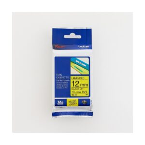Brother 12MM Black on Yellow Laminated tape