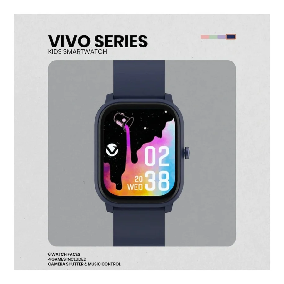 Volkano Vivo Series Kids Smart Watch Dark Blue - Image 2