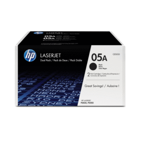HP 05A Black Original LaserJet Toner Cartridges – 2,300 Pages Each, Dual Pack