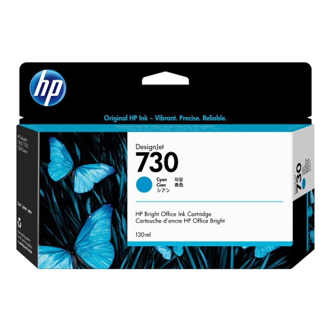 HP 730 130ml Original Cyan Inkjet Cartridge For Dj T1700 T1700dr
