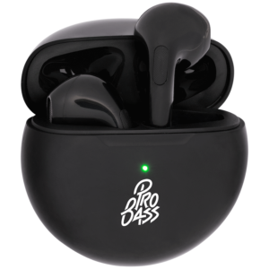 Pro Bass Future Series True Wireless Earphones with Charging Case - Black