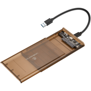 Volkano Armor Series 2.5" USB-C External Hard Drive Enclosure (HDD/SSD) - Black
