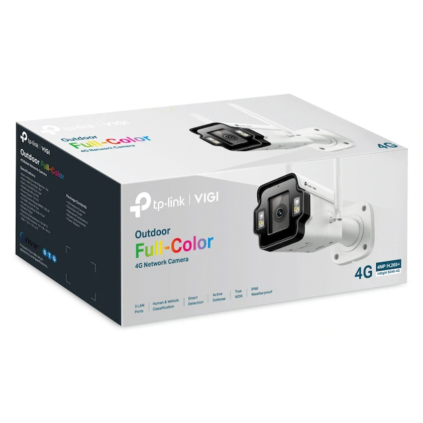 TP-Link InSight S345-4G (4mm) VIGI 4MP Outdoor Full-Color 4G Bullet Network Camera