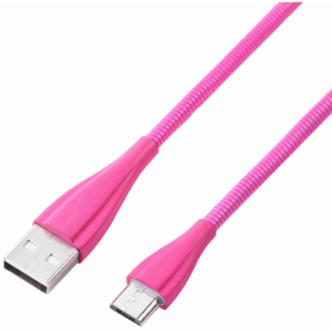 Volkano Fashion Series Micro USB Cable 1.8m - Lumo - Pink