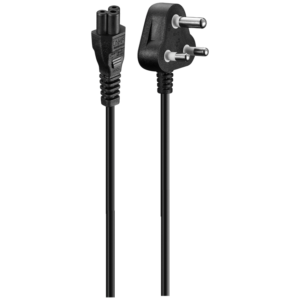 Volkano Presto Series Power Cable 3-Pin Clover to Type-M 1.8m 2.5a - Black