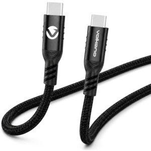 Volkano Weave Series 60w Magnetic Type-C Cable - Black