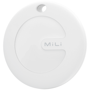 Mili MiTag Apple-Compatible Tag with Leather Keychain Accessory - 1 Pack