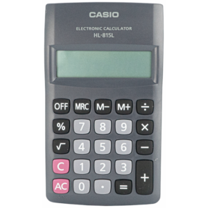 Casio HL 815 Pocket Calculator - Black
