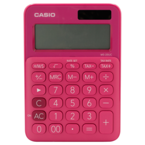 Casio MS-20UC - Desktop calculator 12 Digit - Red