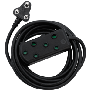 Ellies Side by Side Light Duty Extension Lead - 10m - Black