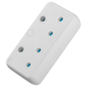 Switched 2 Way Adaptor - White