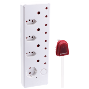 Switched 8-way High Surge Multiplug 0.5m