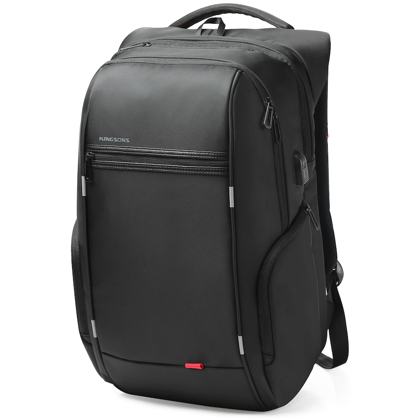 Kingsons Smart Series 17" Laptop Backpack - Black - Image 2
