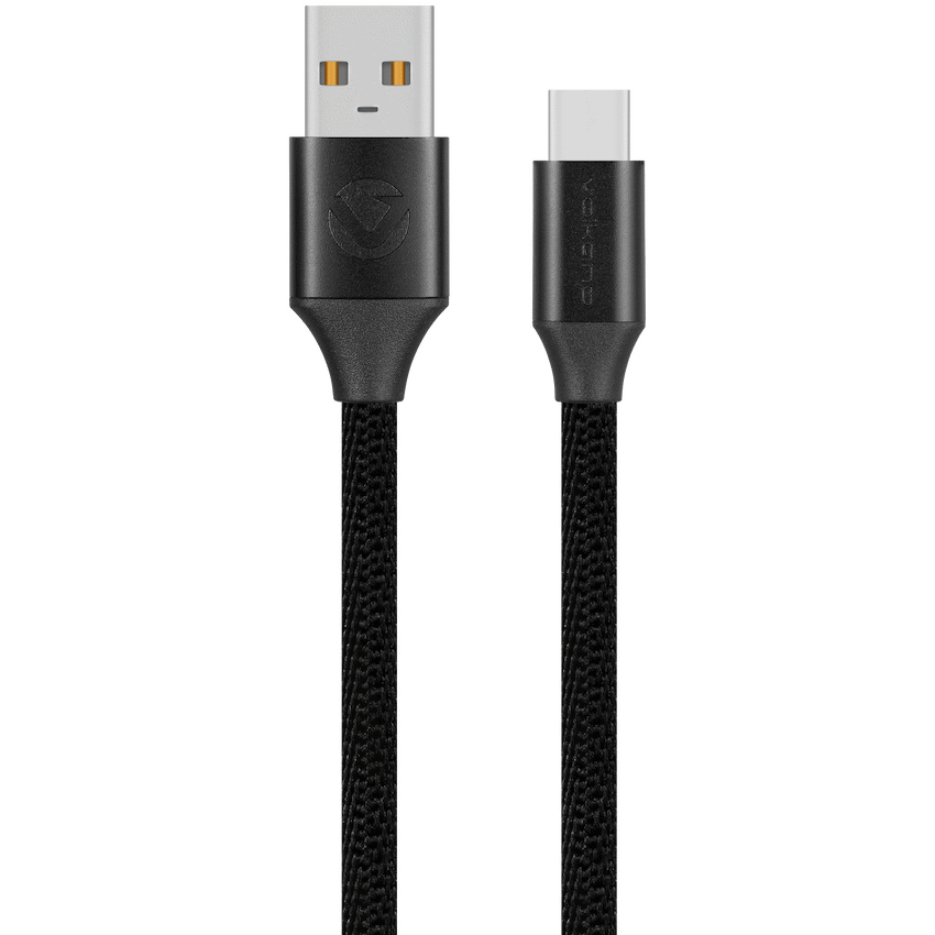 Volkano Weave Series Braided USB A to Type-C Cable 1.2m 60w - Black - Image 2