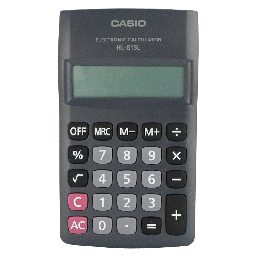 Casio HL 815 Pocket Calculator - Black - Image 2