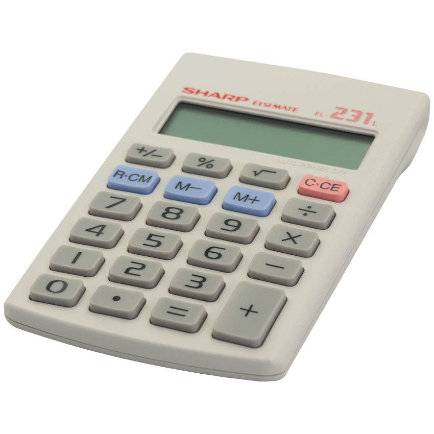 Sharp EL231 LB Pocket Calculator - Image 2