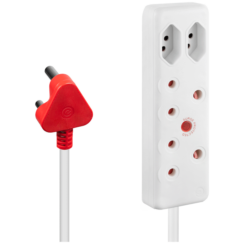 Ellies 4 Way Surge Extension Lead -10M - WT - Image 2