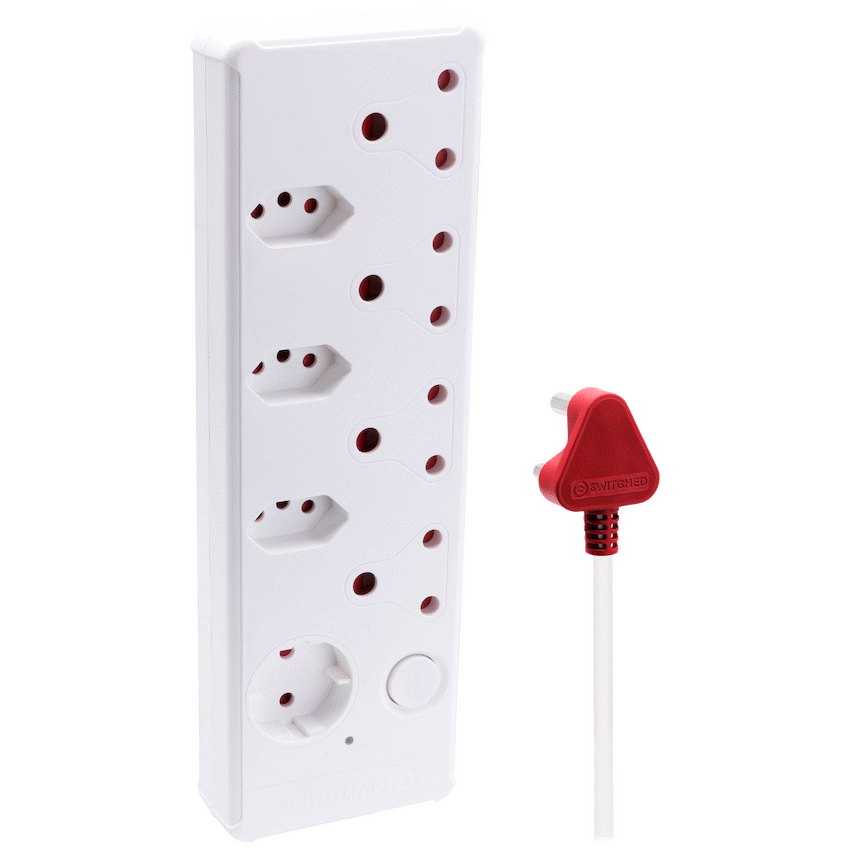 Switched Medium Surge 8-Way Multiplug 0.5m - Image 2