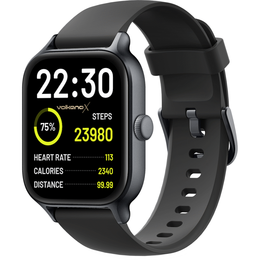 VolkanoX Kronis Series GPS Smartwatch - Black - Image 2