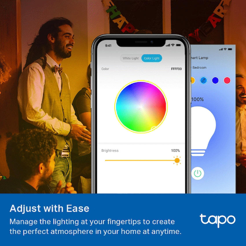TP-Link Tapo L530B (2-Pack) Smart Wi-Fi Light Bulb - Multicolour - Image 2