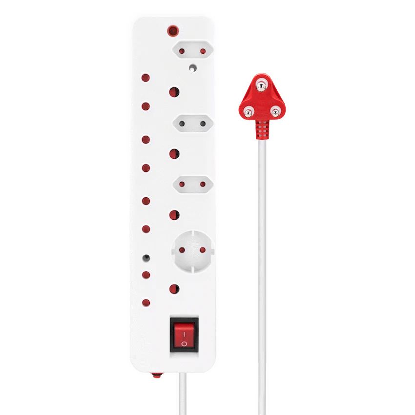 Ellies 8-Way Surge Multiplug 0.5m - WT - Image 2