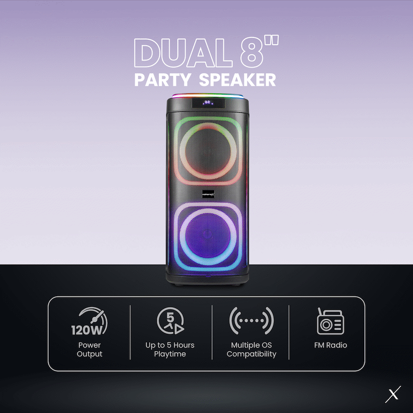 VolkanoX Master Series Dual 8" Party Speaker - Image 2