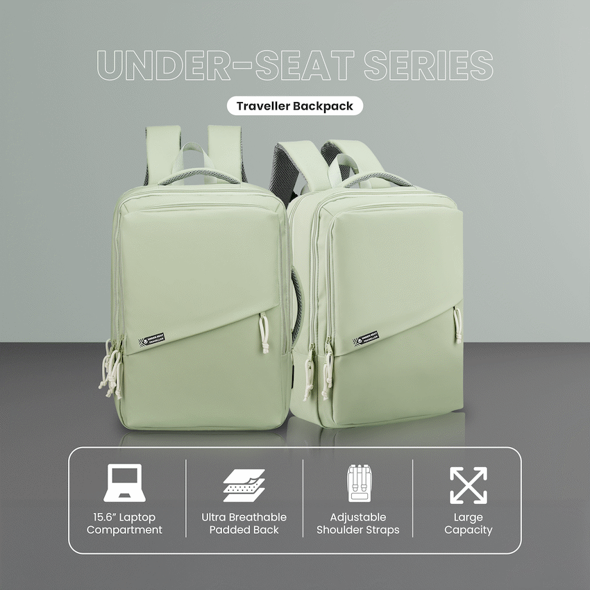 Volkano Under-Seat Traveller Backpack Mint - Image 3