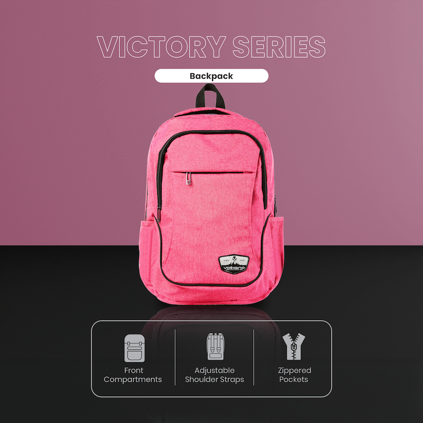 Volkano Victory Backpack - Pink Mel - Image 3