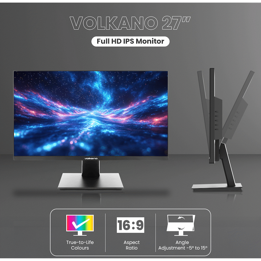 Volkano 27-inch Full HD IPS Monitor with HDMI/VGA, 100 Hz - Image 3