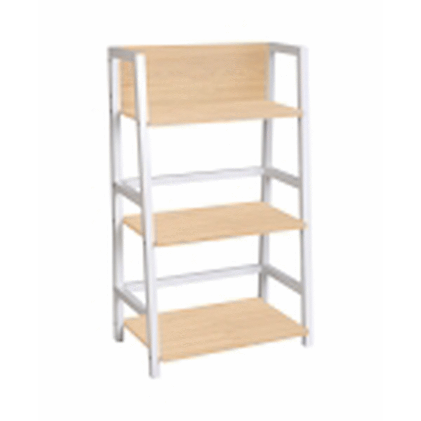 Everfurn Orchid Bookshelf with Powder-Coated Steel Frame - Image 3