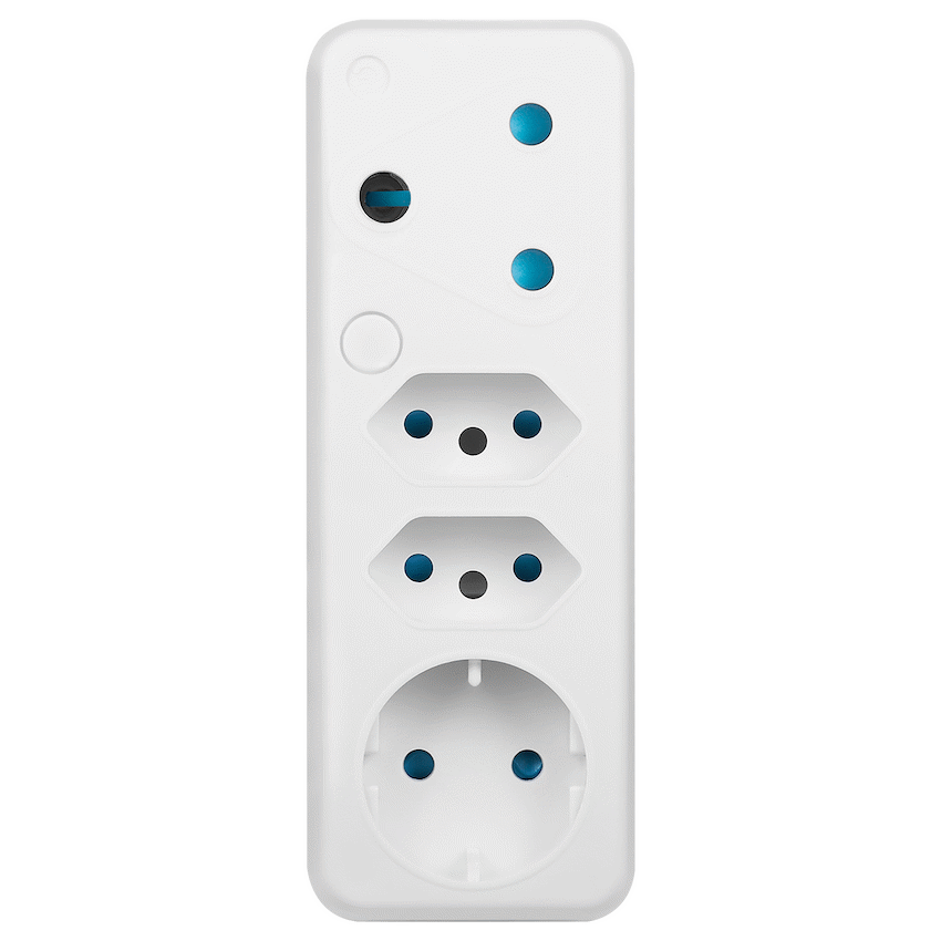 Switched 4 Way Schuko Adaptor - Image 3