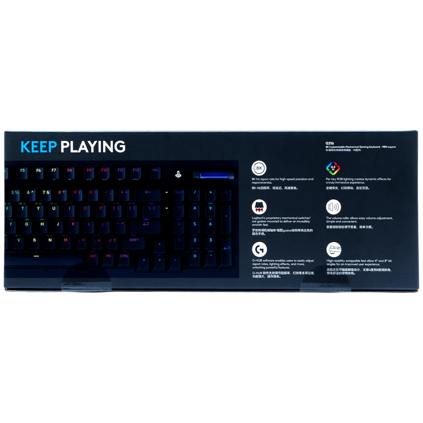 Logitech G316 8K Custom Mechanical Gaming Keyboard (Black - L) - Image 4