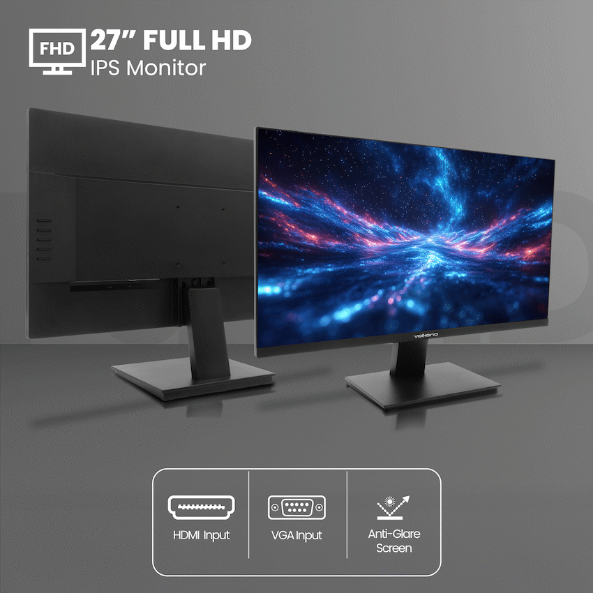 Volkano 27-inch Full HD IPS Monitor with HDMI/VGA, 100 Hz - Image 4