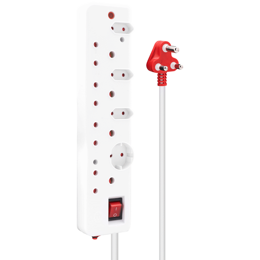Ellies 8-Way Surge Multiplug 0.5m - WT - Image 4