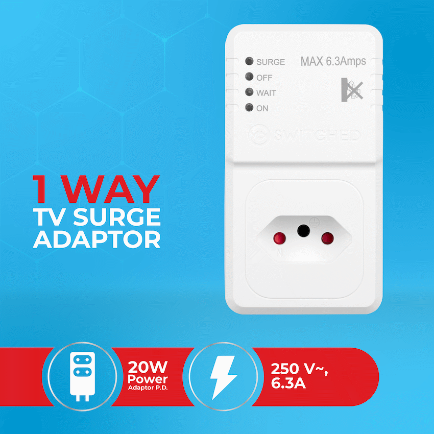 Switched 1-Way TV Surge Adaptor with SANS 164-2 - Image 4