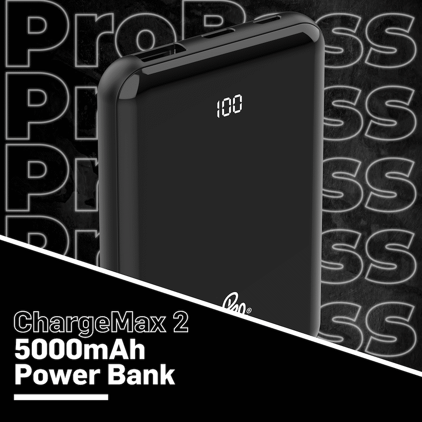 Pro Bass ChargeMax 2 5000mAh power bank - Black - Image 4