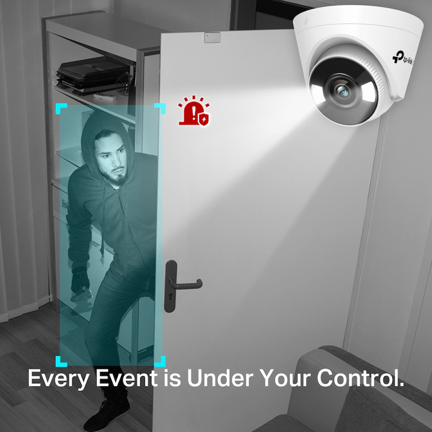 TP-Link Vigi C440-W 4MP 4mm Full-Color Wi-Fi Turret Network Camera - Image 4