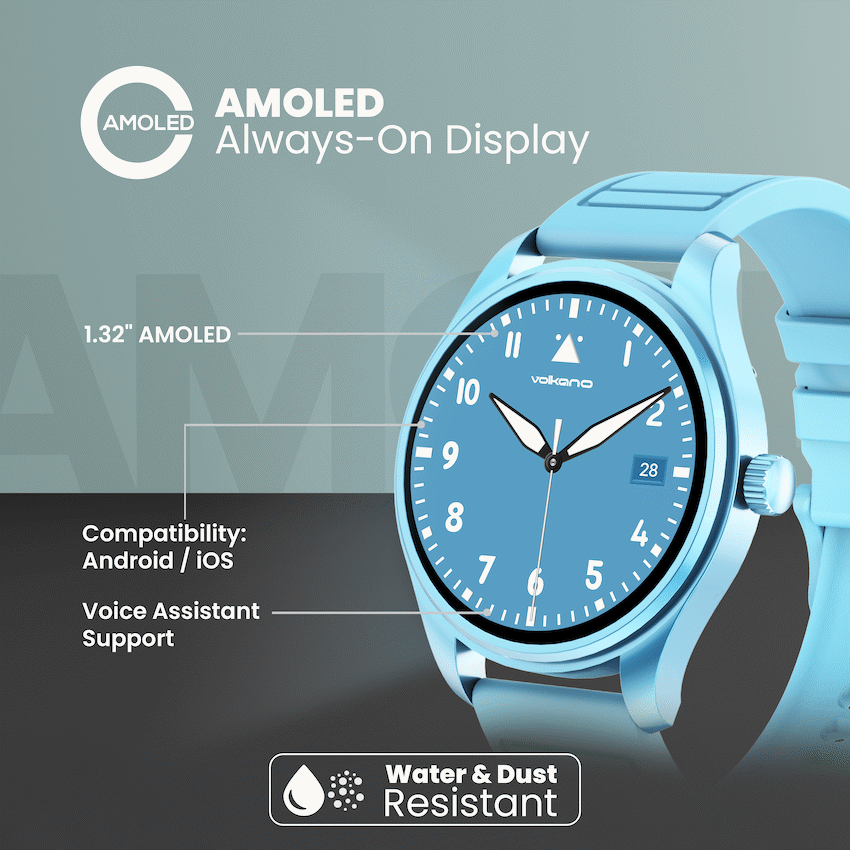 Volkano Eon - Smartwatch - Light Blue - Image 4