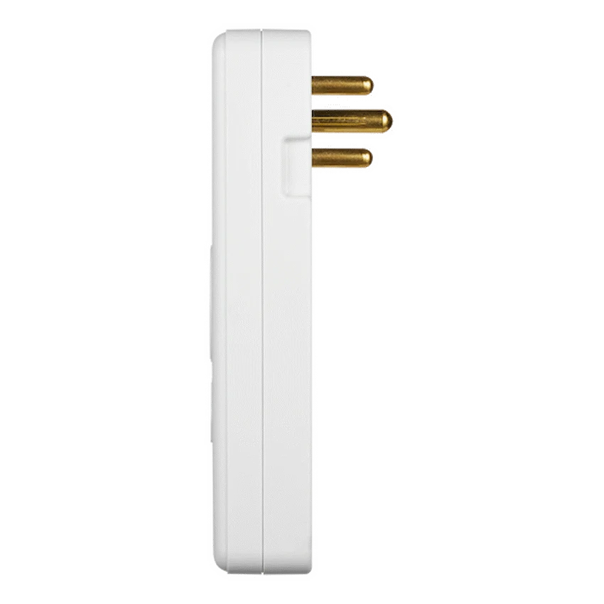 Ellies 3 Way Surge adaptor Schuko,with type C + USB - WT - Image 4