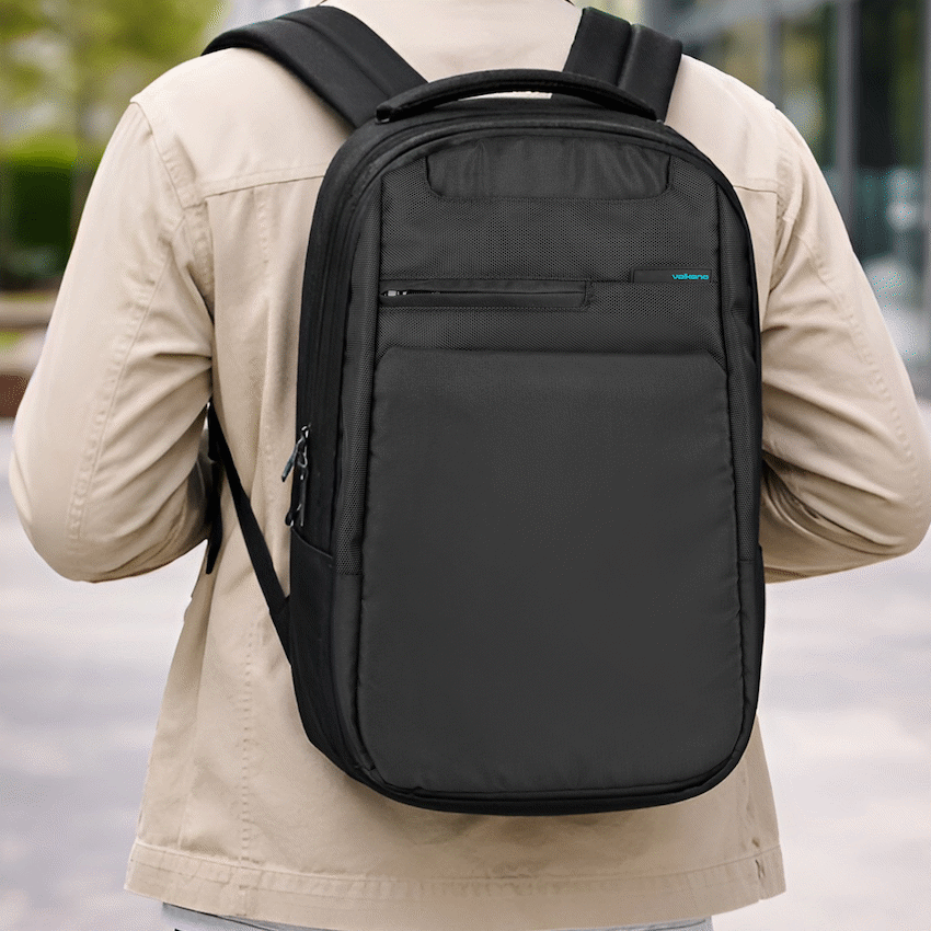 Volkano Suave 15.6" Laptop Backpack - Black/Turquoise - Image 5