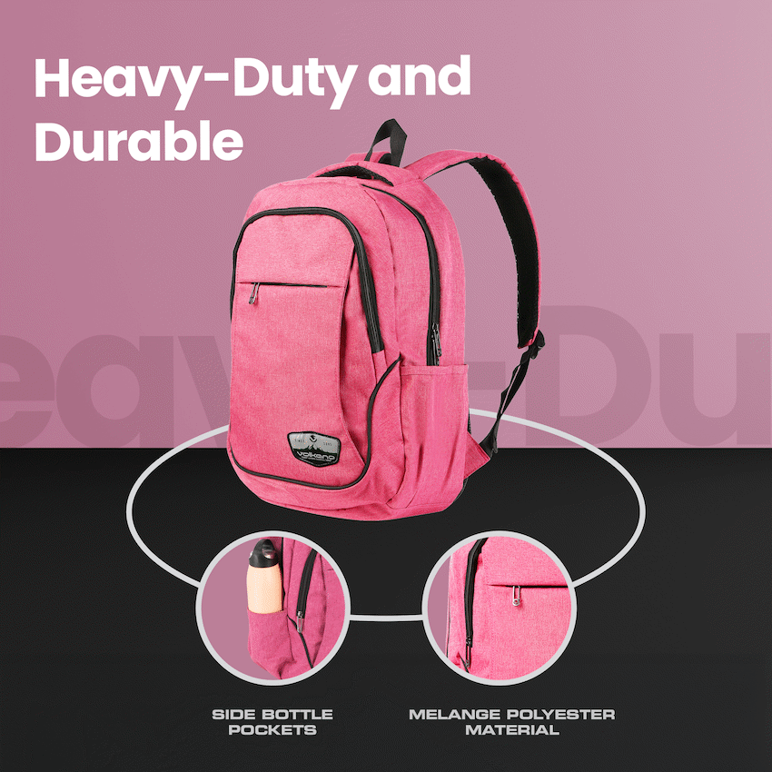 Volkano Victory Backpack - Pink Mel - Image 5