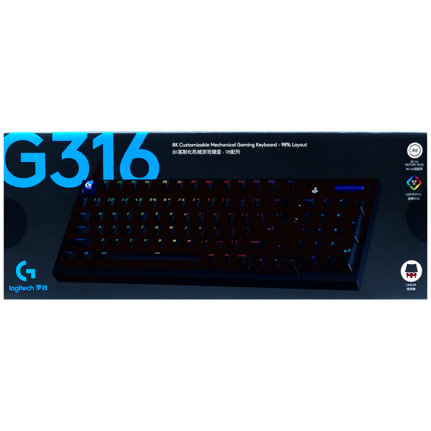 Logitech G316 8K Custom Mechanical Gaming Keyboard (Black - L) - Image 5
