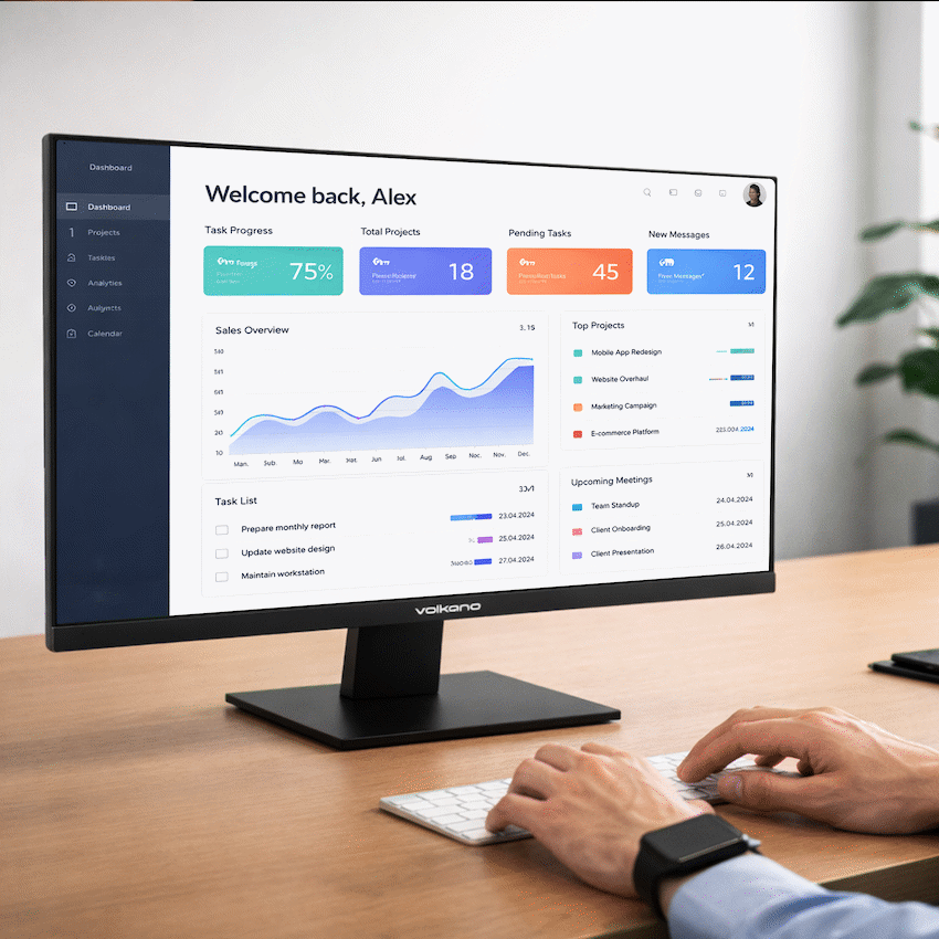 Volkano 27-inch Full HD IPS Monitor with HDMI/VGA, 100 Hz - Image 5
