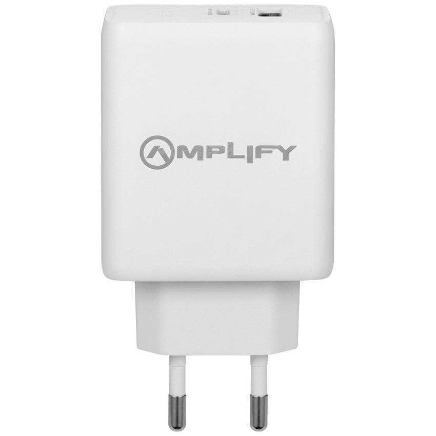 Amplify P.D. 20w Plus USB 12w Dual Wall Charger - White - Image 5