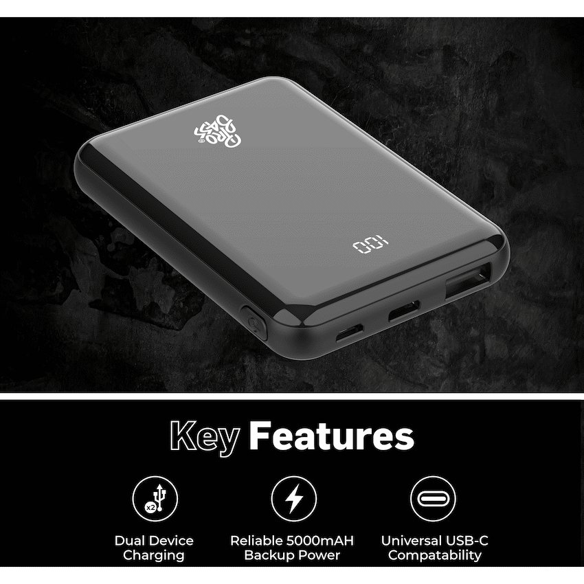 Pro Bass ChargeMax 2 5000mAh power bank - Black - Image 5