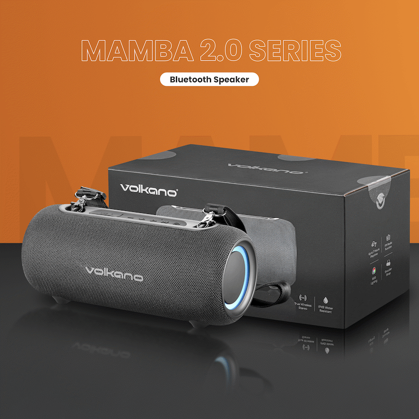 Volkano Mamba 2.0 Series Bluetooth Speaker - Black - Image 5