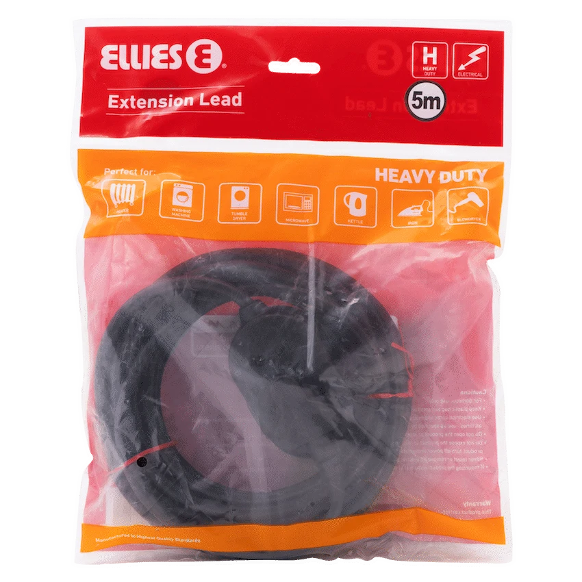 Ellies Back to Back Heavy Duty Extension Lead - 5m - Image 6